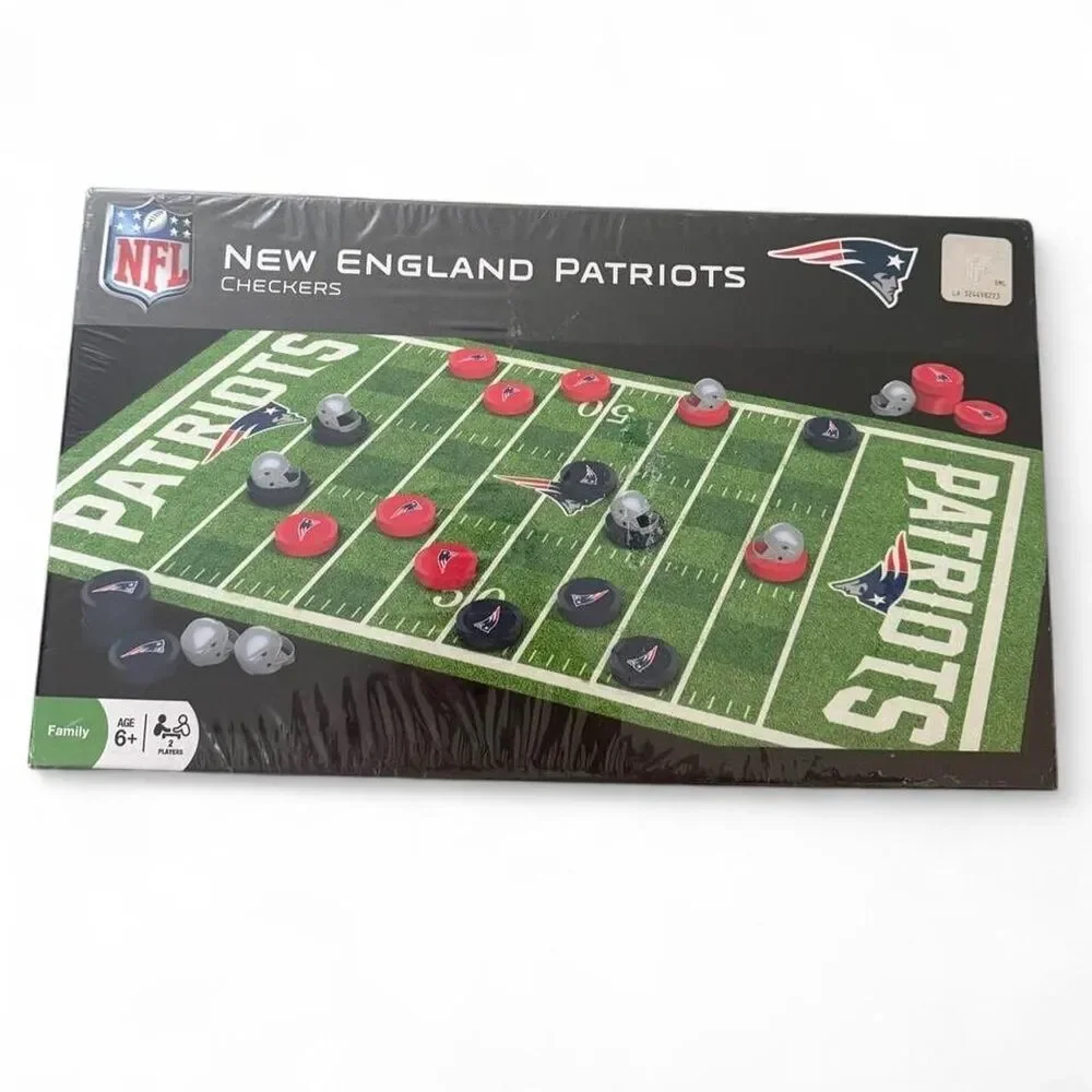 New England Patriots NFL Checkers Game Sealed Family Board Game New